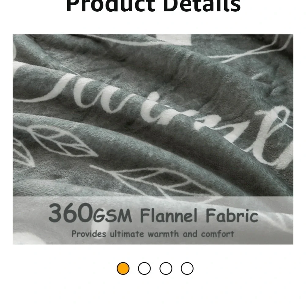 Get Well Soon Blanket - Healing Blanket with Inspirational Words Sz‎ Twin